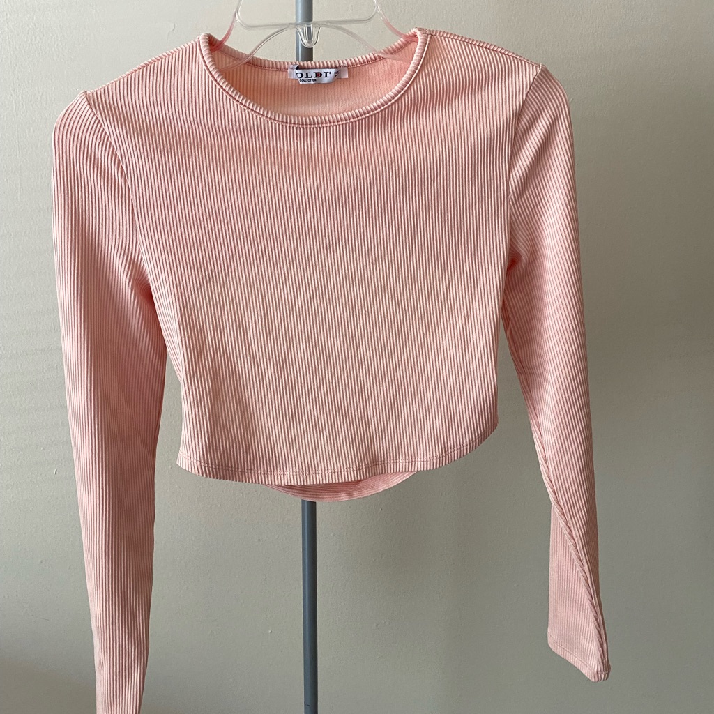 Forever 21 Blush Ribbed Crop Top